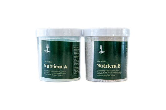 Image of 1 lb. of nutrient a and 1 lb. of nutrient b